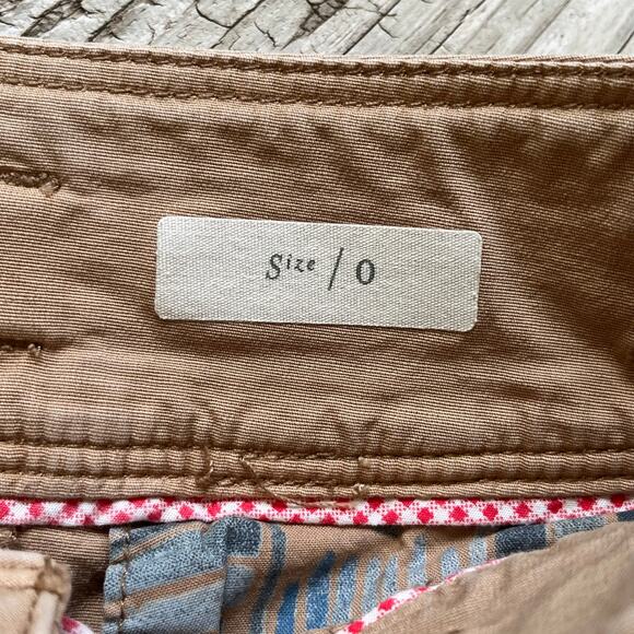 Anthropologie Pilcro Tan Belted Mini Skirt Size 0 - Picture 8 of 9